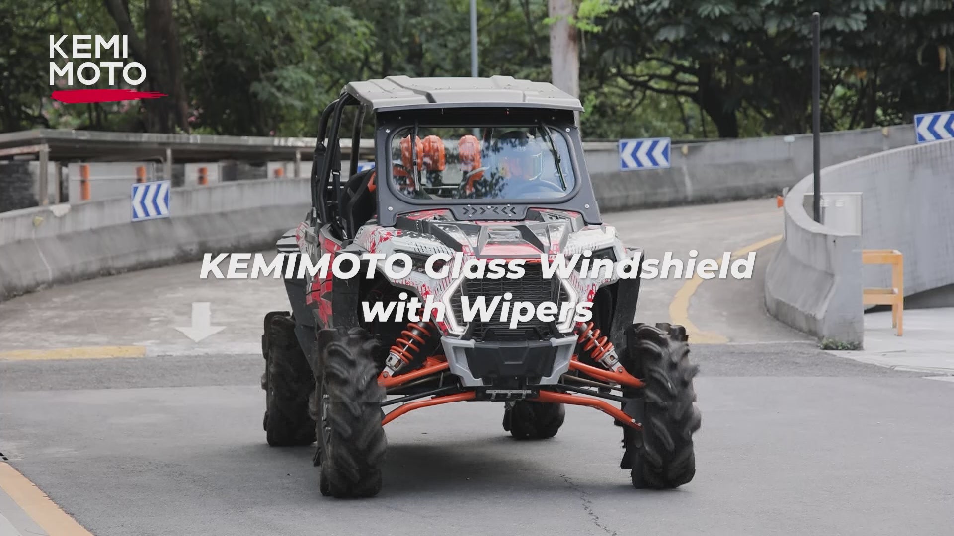 Glass Windshield with 2 Manual Wipers for Polaris RZR XP 1000 / 4 1000 /Turbo 2019-2026