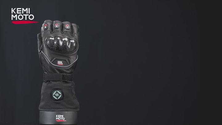 Heated Motorcycle Gloves with 7.4V 2500mAh Rechargeable Battery