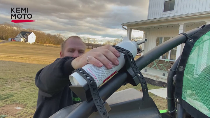 UTV Fire Extinguisher Holder Fit Polaris RZR, Can Am X3, Kawasaki Teryx