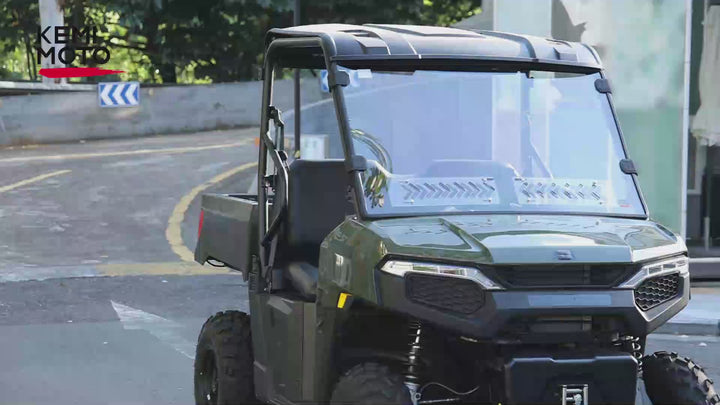 KEMIMOTO Vented Front Windshield for Polaris Ranger 500 2026–2027