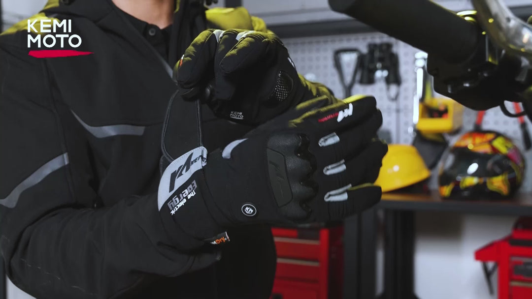 Heated Gloves Waterproof Touchscreen with 7.4V 2500mAh Rechargeable Battery