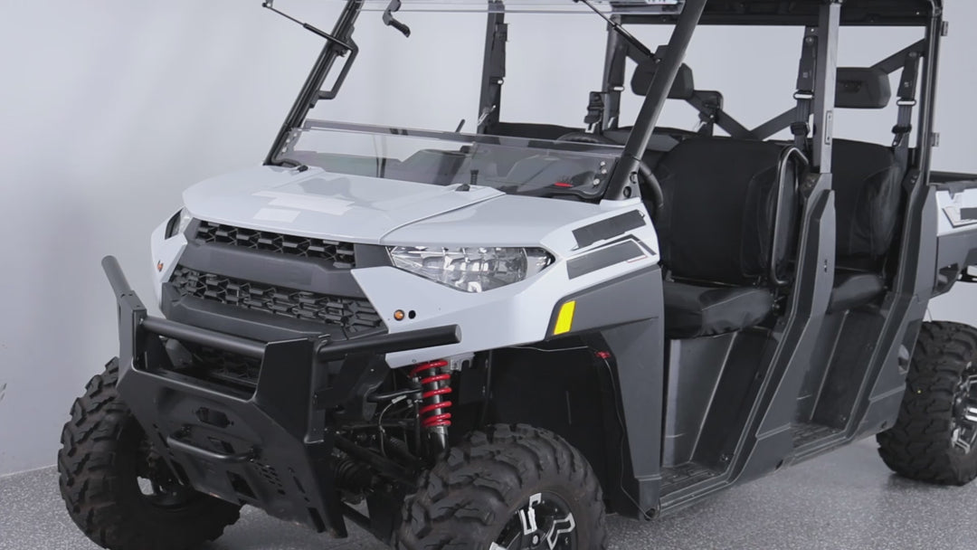 3-IN-1 Flip Windshield for Polaris Ranger XP 900/1000/ Crew XP 1000 2014-2025