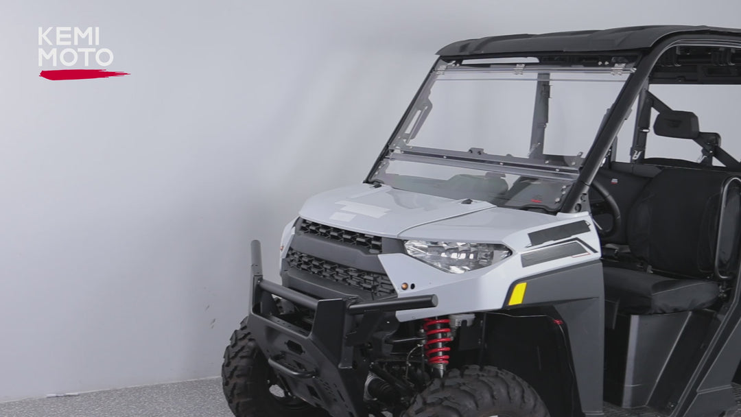 3-IN-1 Flip Windshield for Polaris Ranger XP 900/1000/ Crew XP 1000 2014-2025