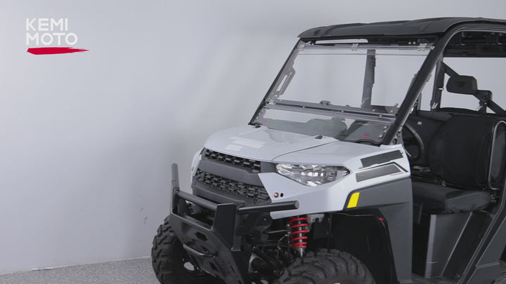 3-IN-1 Flip Windshield for Polaris Ranger XP 900/1000/ Crew XP 1000 2014-2025