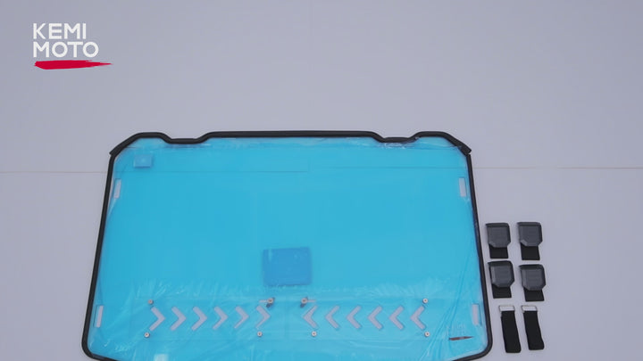 2-IN-1 Vented Windshield Pre-Installed Rubber Strip for 2024+ Polaris RZR XP 1000 / RZR XP 4 1000