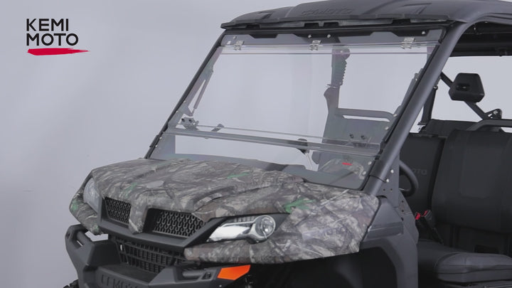 2-IN-1 Flip Windshield for CFMOTO UForce 1000 / 1000XL