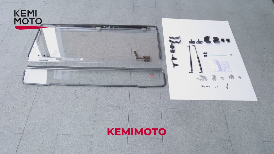 2-IN-1 Flip Windshield for CFMOTO UForce 1000 / 1000XL