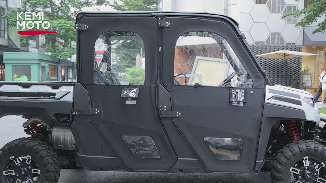 UTV Doors With Steel Frame for Polaris Ranger CREW XP 1000 2018-2025