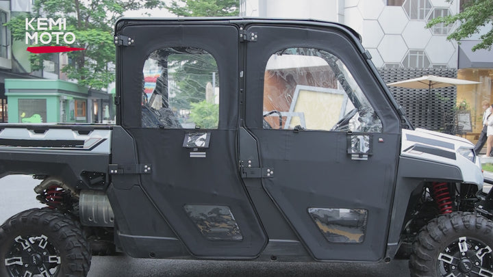 UTV Doors With Steel Frame for Polaris Ranger CREW XP 1000 2018-2025