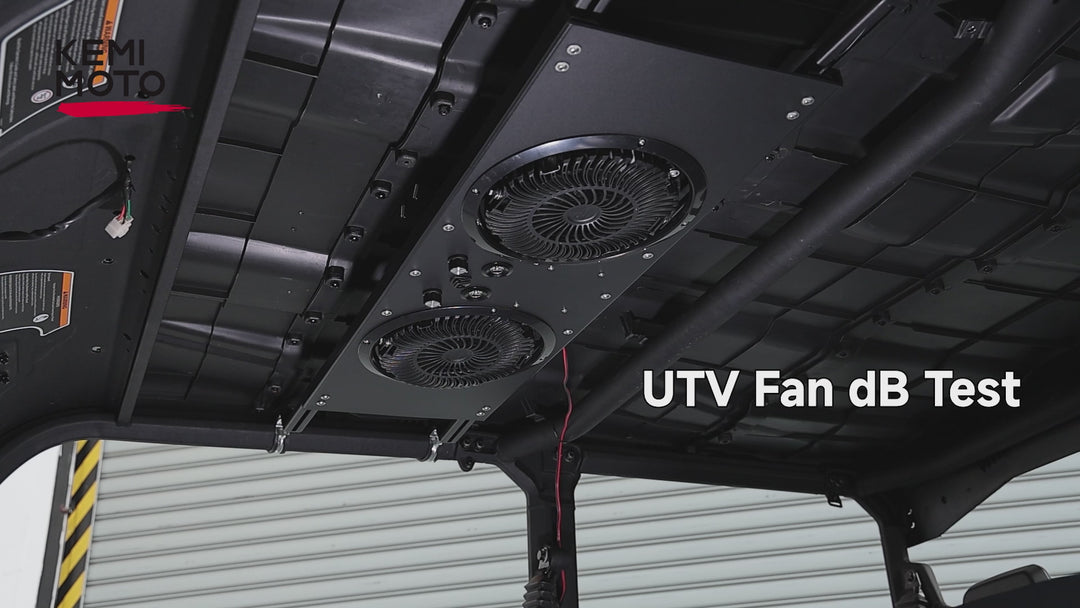 UTV Roof Fan with lights for Polaris /Defender /UForce 57-41 Inch Roof Width