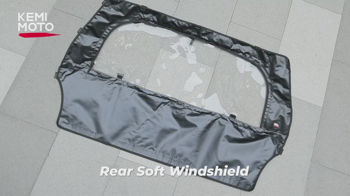 UTV Rear Windshield with Zipper for Polaris RZR 570, RZR Trail 570