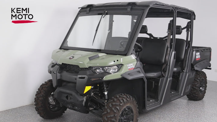 Can-Am Defender Glass Windshield with Manual Wipers (2016–2026)