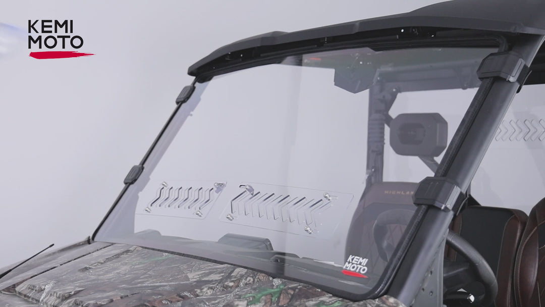 2-in-1 Vented Front Windshield for CFMOTO UFORCE U10 Pro|XL