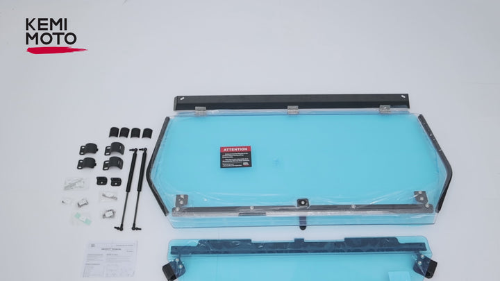 Folding 2-in-1 Flip Windshield for CFMOTO ZForce 950