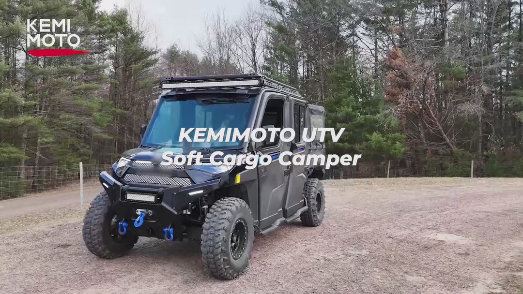 UTV Soft Cargo Camper Bed Cover Rack for Polaris Ranger 570 Full-size/XP 900/1000 / XP 1000 / Crew