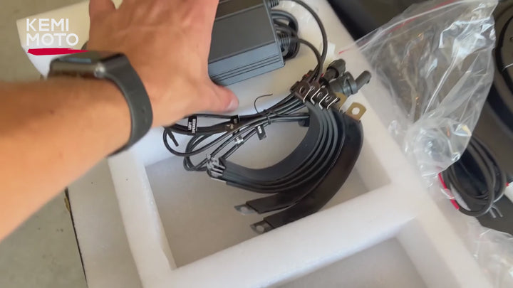 UTV Sound System 6.5 Inch Speakers Overhead Stereo Bluetooth Fits 1.625-1.9in Roll Cages