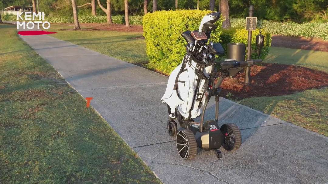 KEMIMOTO ApexR Electric Golf Push Cart with Remote Control, 36 Hole