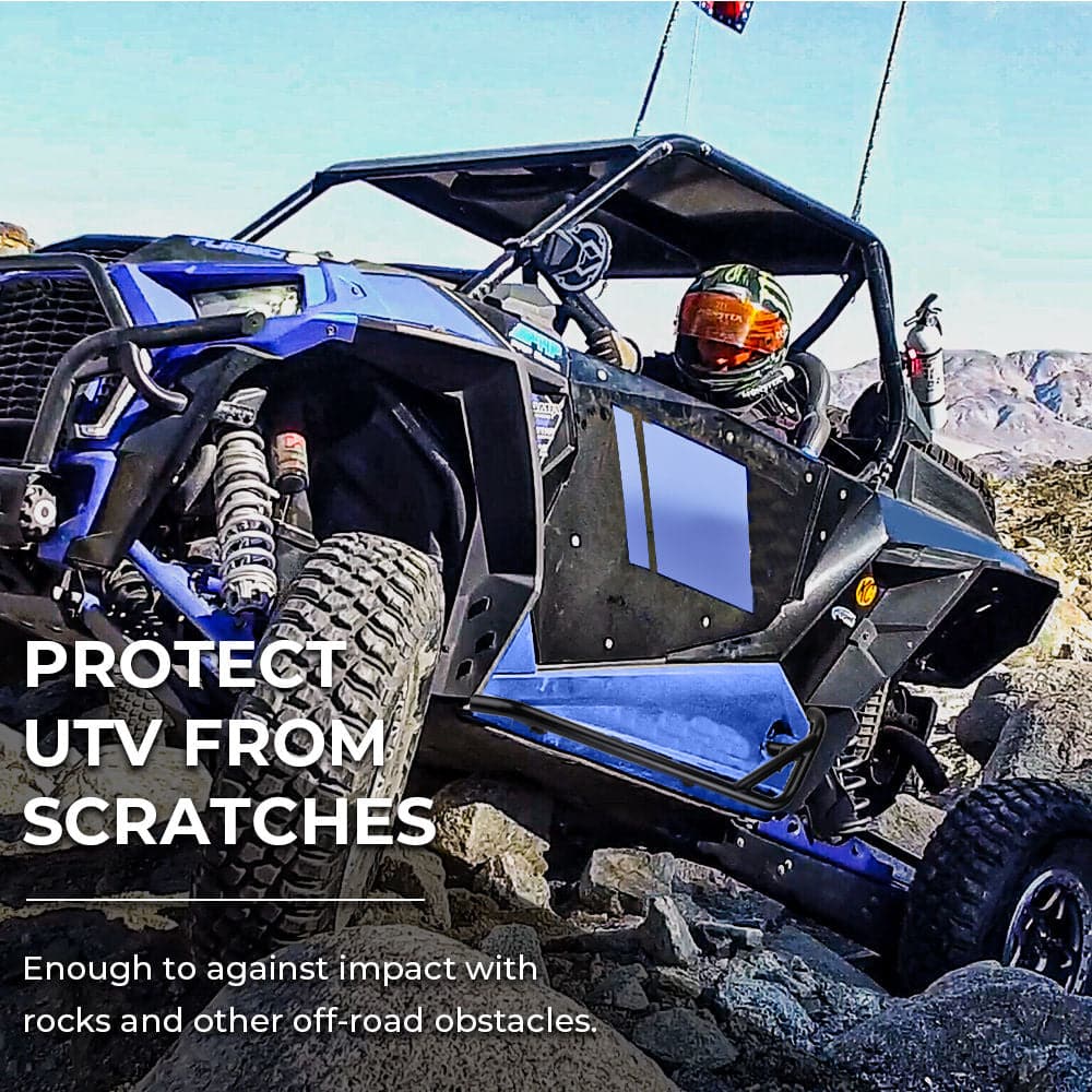 Polaris RZR 900/ 1000 Front Door Side Door Bags with Knee Pad Polaris & Side Nerf Bars Rock Sliders - KEMIMOTO