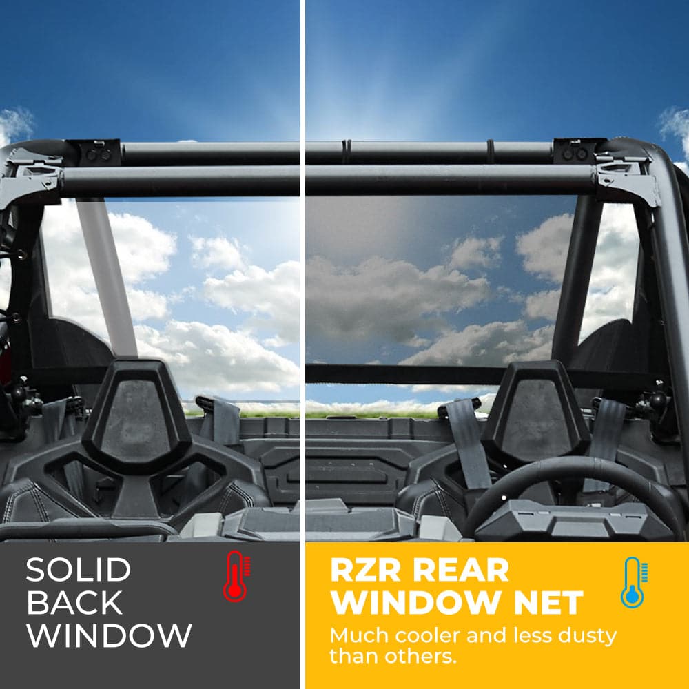 Polaris RZR PRO XP Soft Rear Window Net Mesh Sun UV Protection 2020 - KEMIMOTO