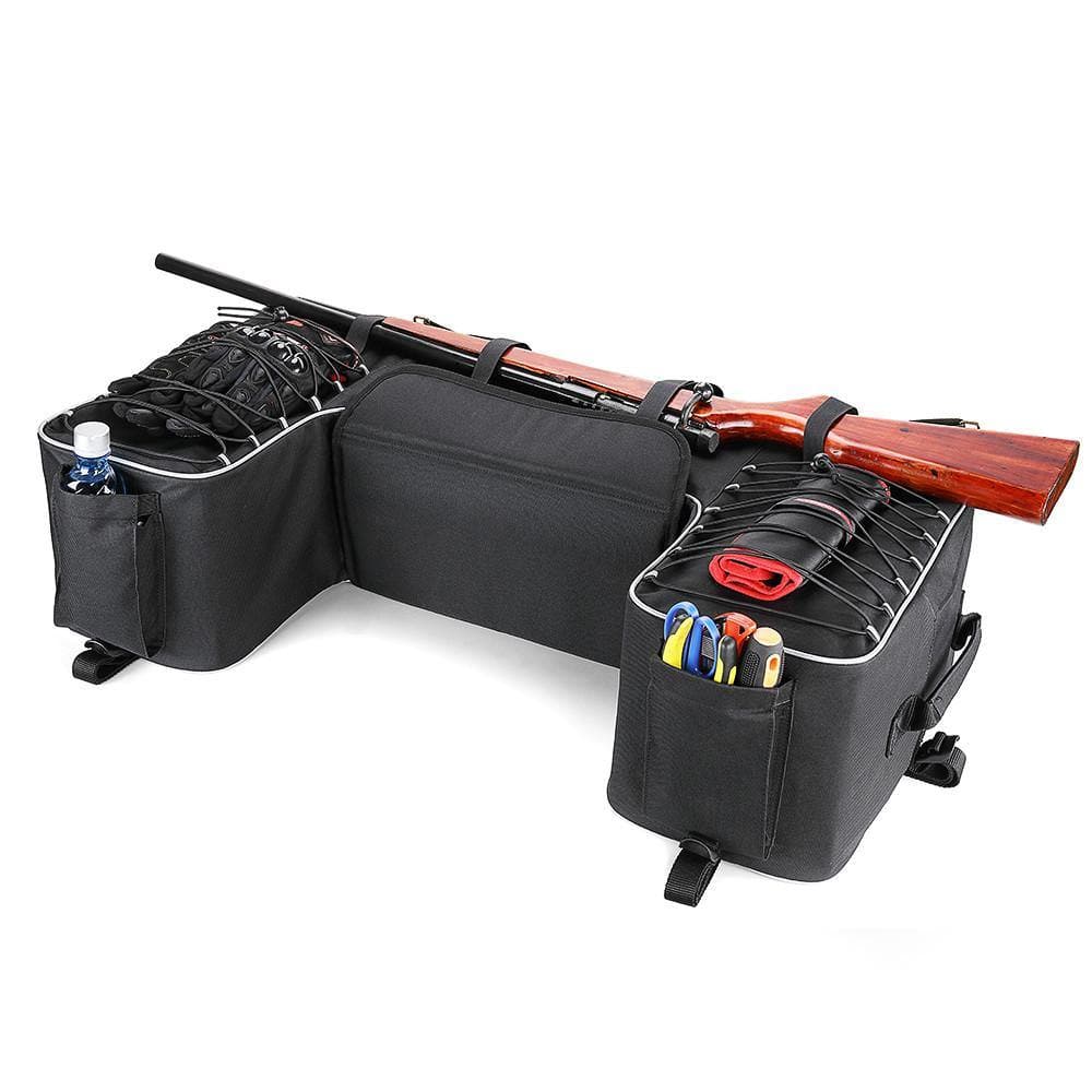 ATV Rear Front Cargo Rack Bag Luggage Basket Storage Box Back Seat Bags - KEMIMOTO