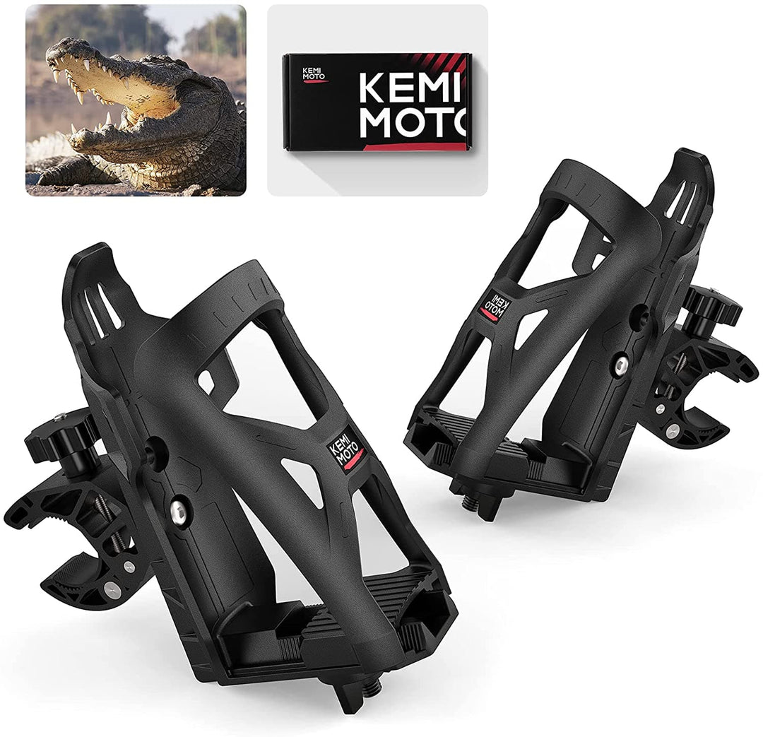 Motorcycle ATV Cup Holders Scooter, Boat, Bike, Wheelchair, Walker, Golf Cart - Kemimoto