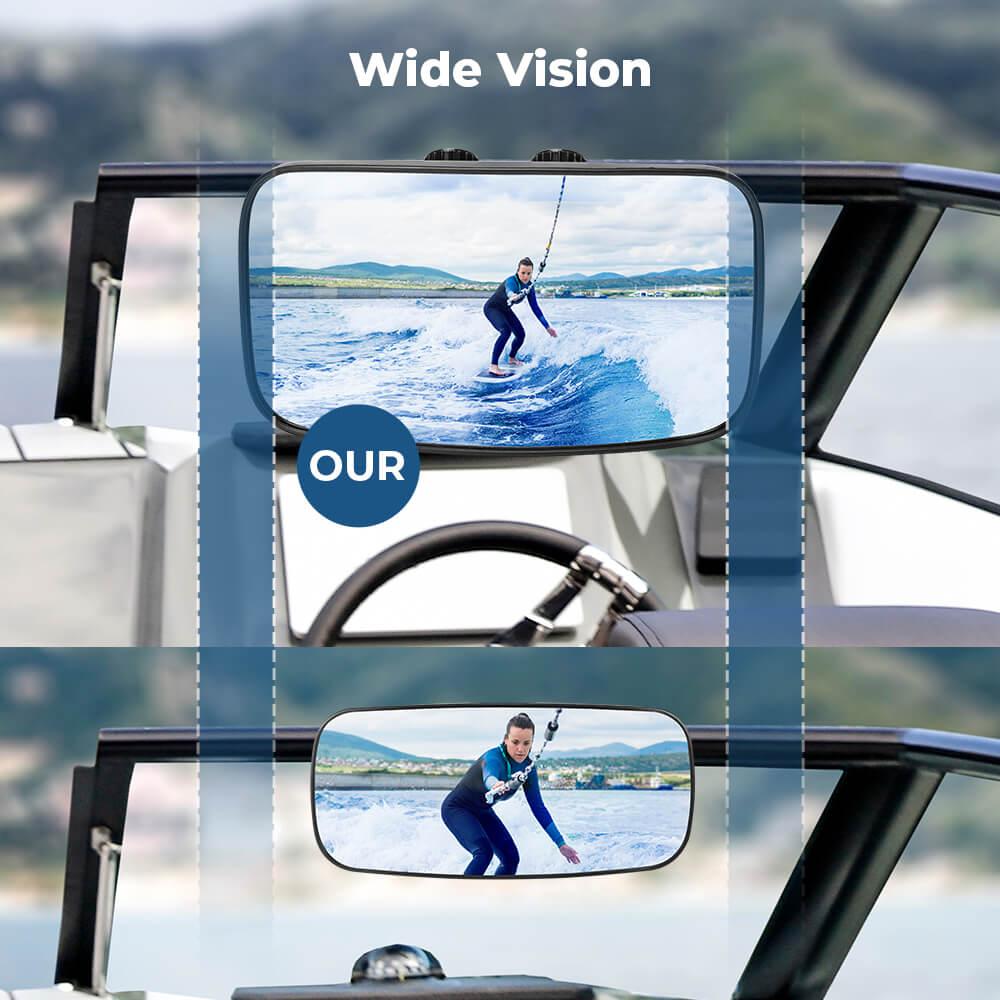 Upgrade Marine Wide Angle mirror with 300°Curved Surface – CA Kemimoto