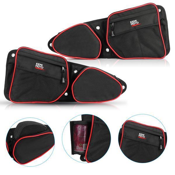 Polaris RZR 900/ 1000 Front Door Side Door Bags with Knee Pad Polaris & Side Nerf Bars Rock Sliders - KEMIMOTO