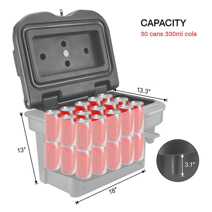 Polaris Ranger Cargo Storage Device Tool Box & Tie Down Anchors - KEMIMOTO