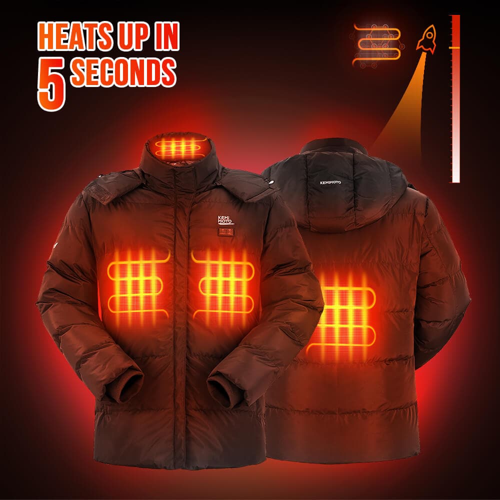 Heated Jacket Mens with Battery Pack - KEMIMOTO