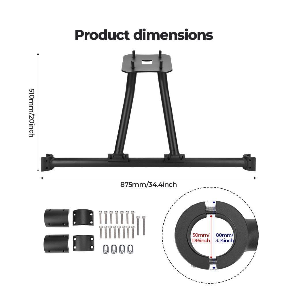 2020 RZR PRO XP/ 4 Spare Tire Carrier, Heavy Duty Spare Tire Mount Holder Rack - KEMIMOTO