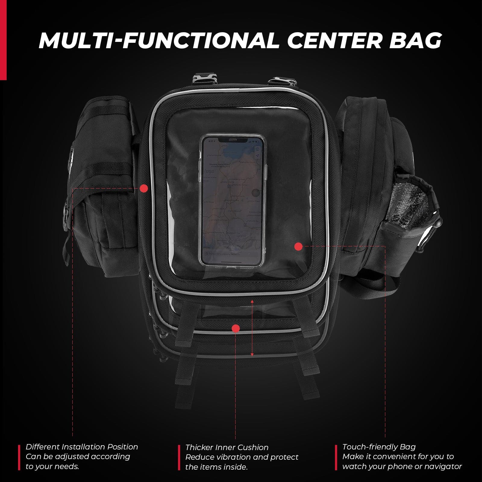 ATV Tank Top Bag Touch-Friendly Water-resistant Bag - KEMIMOTO