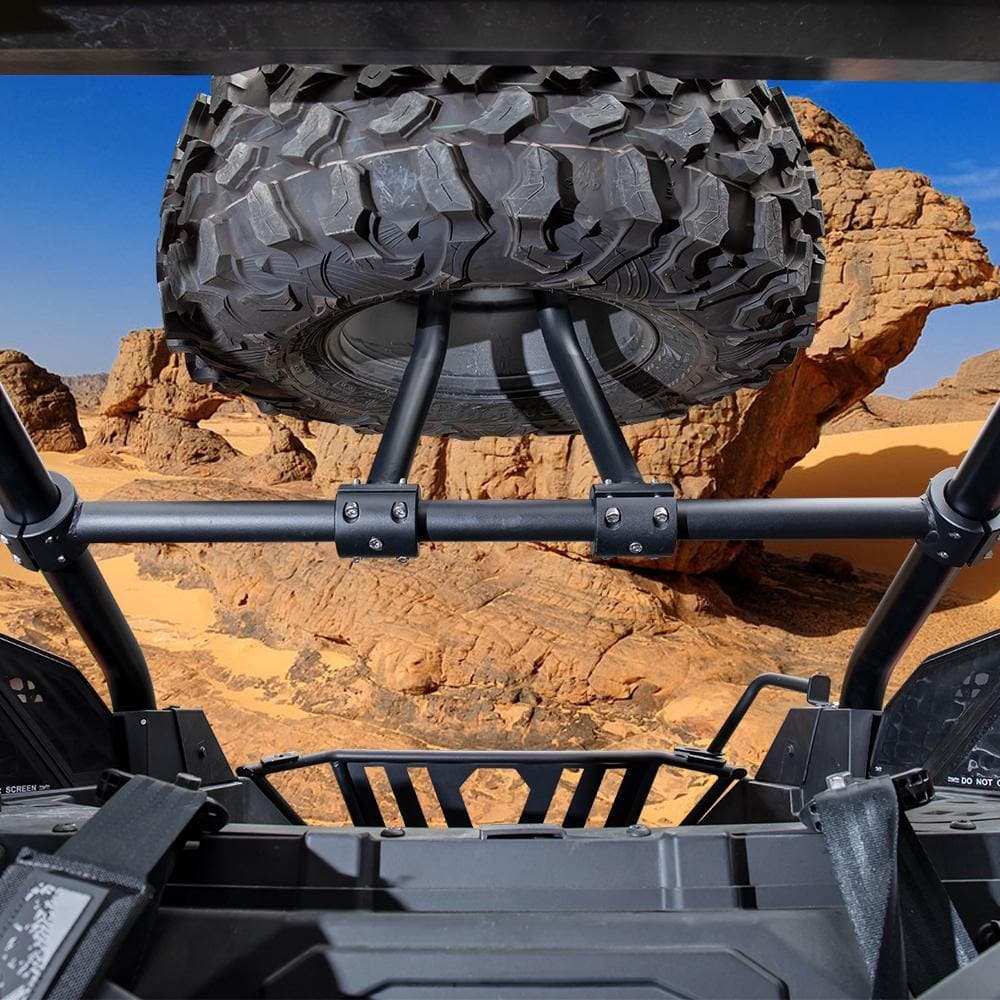 2020 RZR PRO XP/ 4 Spare Tire Carrier, Heavy Duty Spare Tire Mount Holder Rack - KEMIMOTO