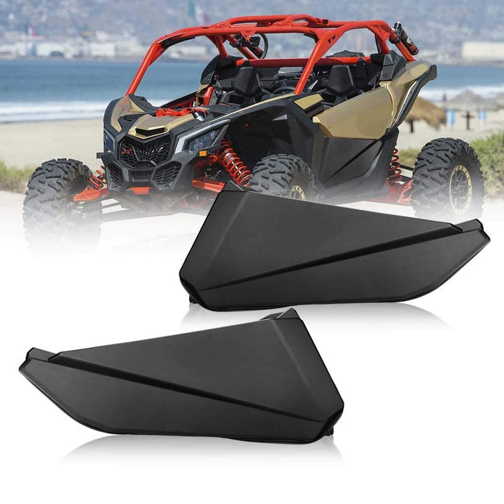 Can Am Maverick X3 Front Lower Door Panel Inserts with Metal Frame OEM # 715002903 Works (2 Doors) (Only Ship to the USA) - KEMIMOTO