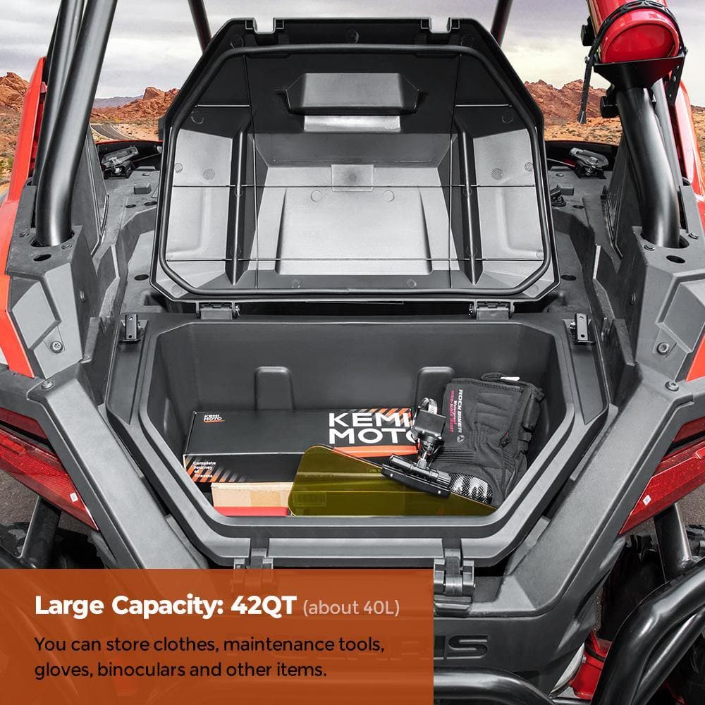 Storage Rear Cargo Box Compatible with 2021 2020 Polaris RZR PRO XP / 4 - KEMIMOTO