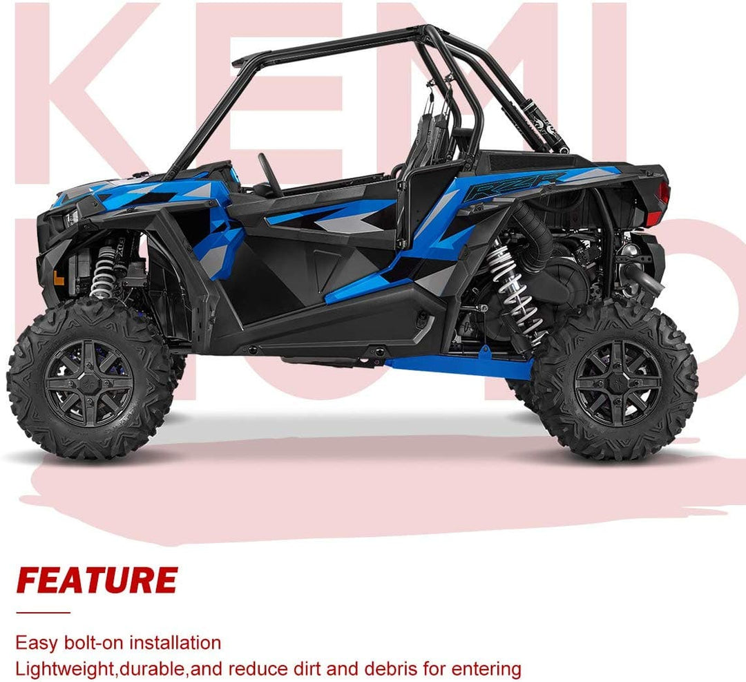 RZR Lower Door Panel Inserts Driver's and Passenger's Side 60" Aluminum - KEMIMOTO