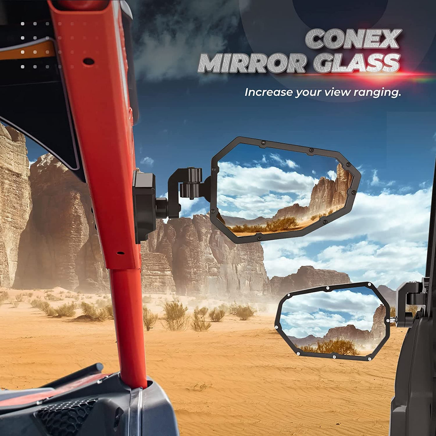 Can-Am Maverick X3/ X3 Max Side Mirrors - Kemimoto