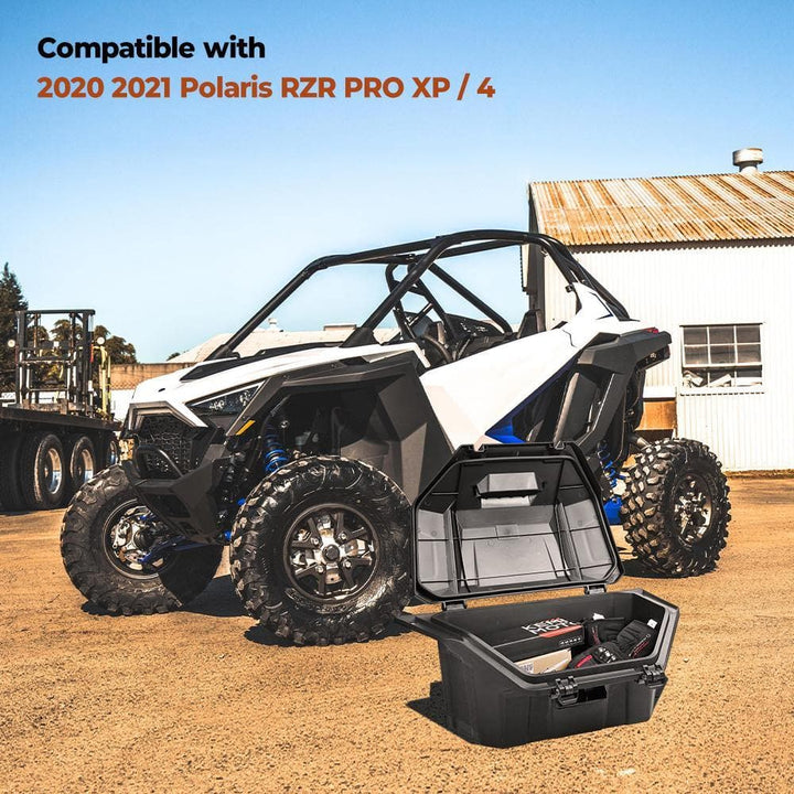 Storage Rear Cargo Box Compatible with 2021 2020 Polaris RZR PRO XP / 4 - KEMIMOTO