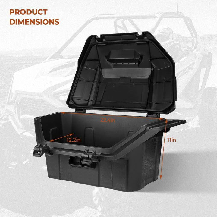 Storage Rear Cargo Box Compatible with 2021 2020 Polaris RZR PRO XP / 4 - KEMIMOTO