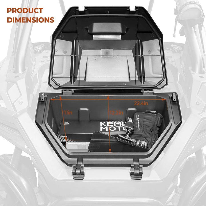 Storage Rear Cargo Box Compatible with 2021 2020 Polaris RZR PRO XP / 4 - KEMIMOTO