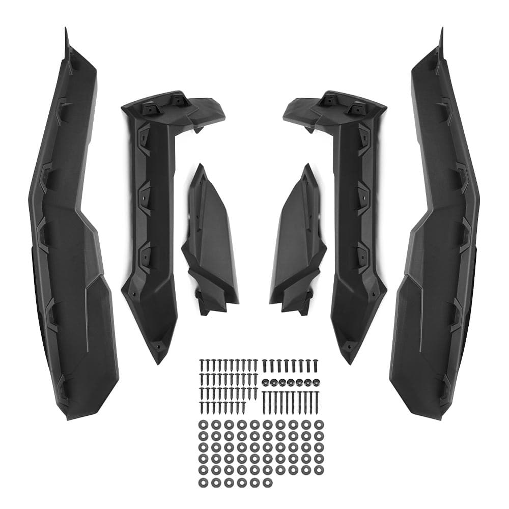 Can-Am Maverick X3 Front Lower Door Inserts & Mud Fender Flares - KEMIMOTO