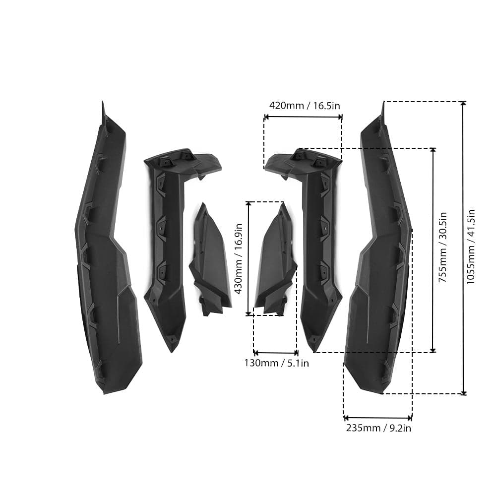 Can-Am Maverick X3 MAX Door Panel & Mud Fender Flares - KEMIMOTO