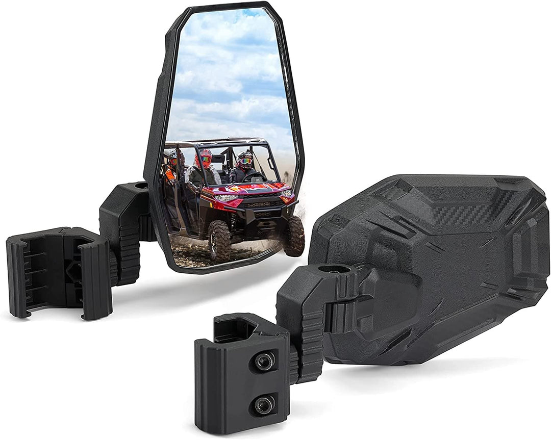 UTV Side Mirrors For Pro-Fit Polaris Ranger/ Can-Am Defender/ Maverick Trail - Kemimoto