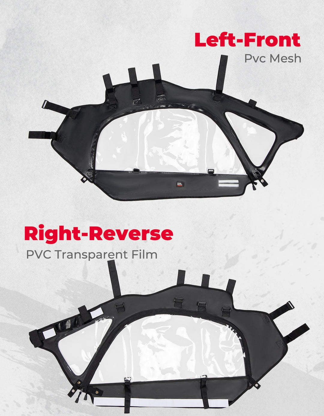 Upgraded Soft Cab Enclosure Upper Doors for Can-Am Maverick X3