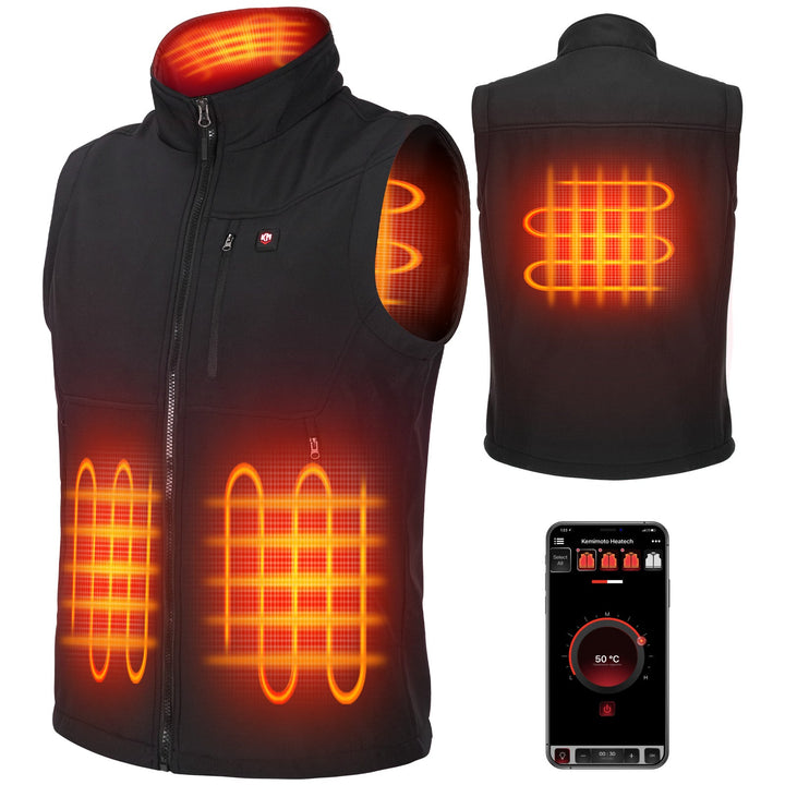 Lightweight Heated Vest for Men with Battery Pack Included