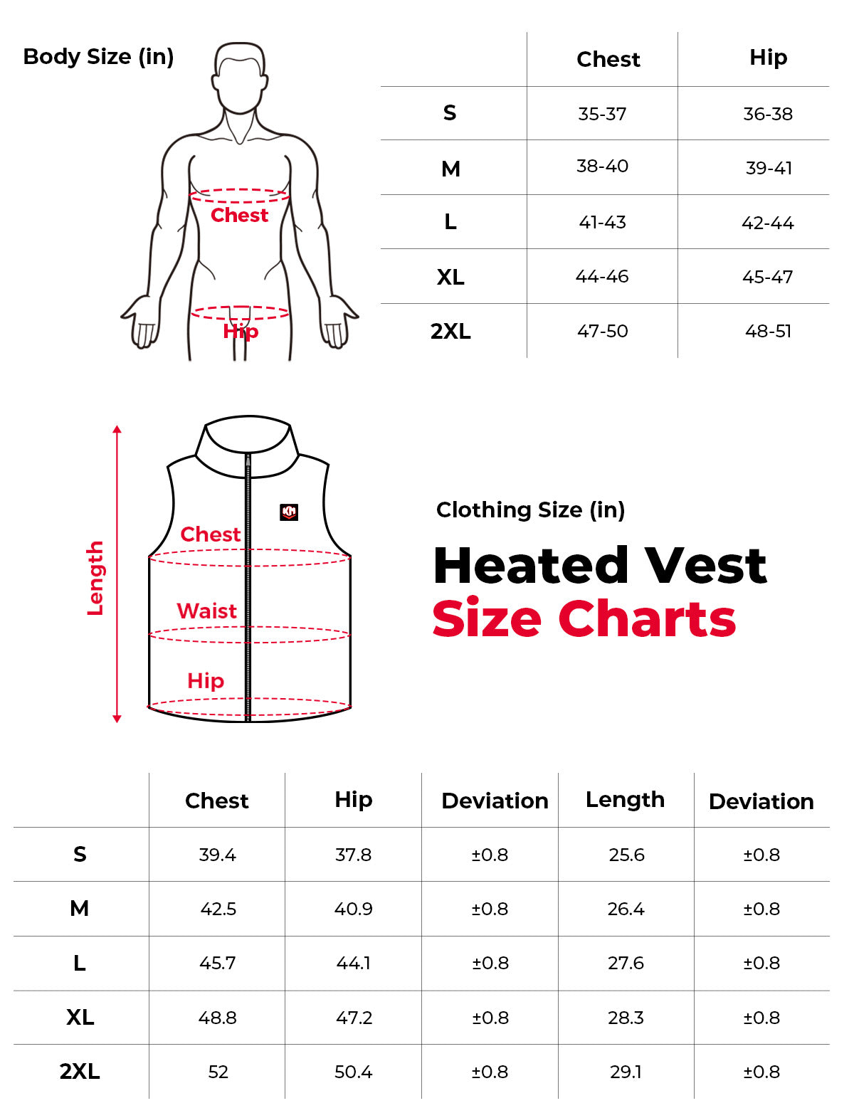 Lightweight Heated Vest for Men with Battery Pack Included