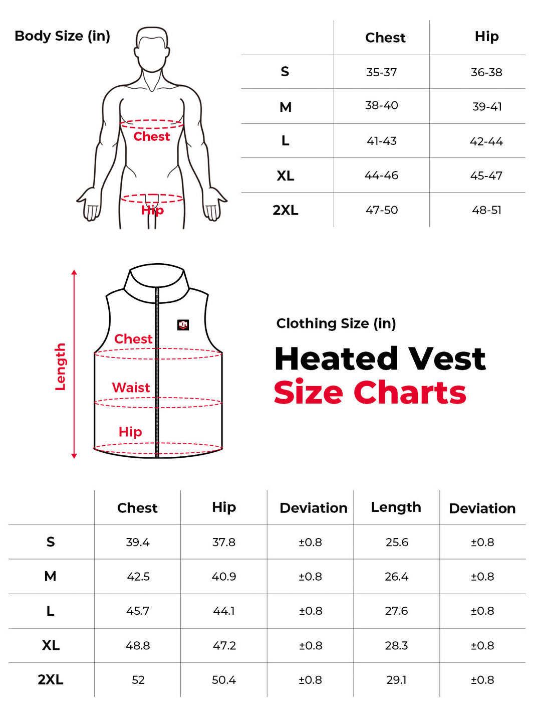 Lightweight Heated Vest for Men with Battery Pack Included