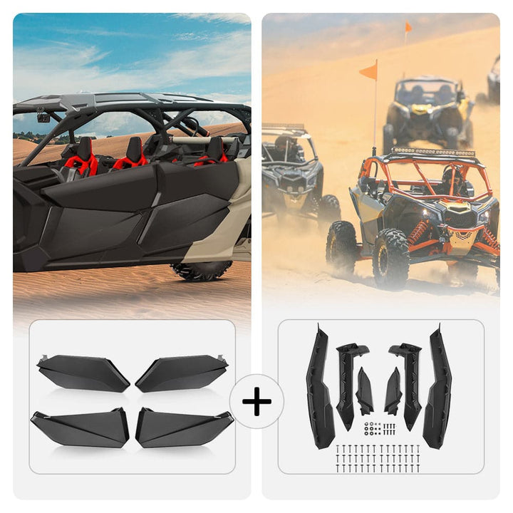 Can-Am Maverick X3 MAX Door Panel & Mud Fender Flares - KEMIMOTO