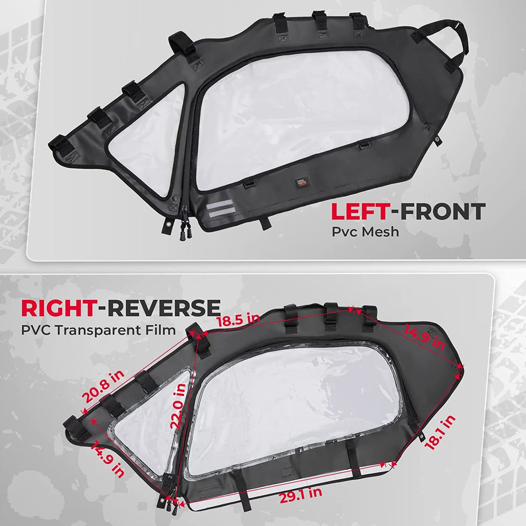 Maverick X3 Soft Upper Door for 2017-2022 2-seat Models - KEMIMOTO