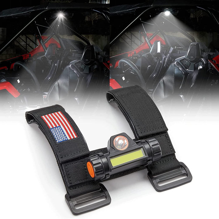 Dome Interior Lights for 1.75''-2'' roll bar fit Polaris RZR Can Am Talon Kawasaki - Kemimoto