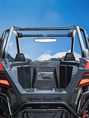 Side Mirrors And Rear Mirror with 1.75" to 2" Roll Bar Cage For Polaris RZR / Maverick X3 - Kemimoto